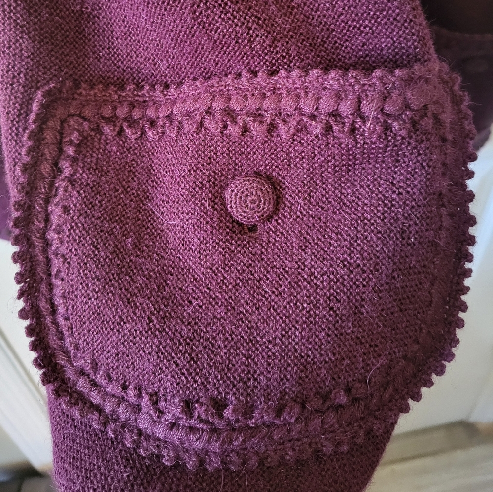 All Alpaca purple cardigan